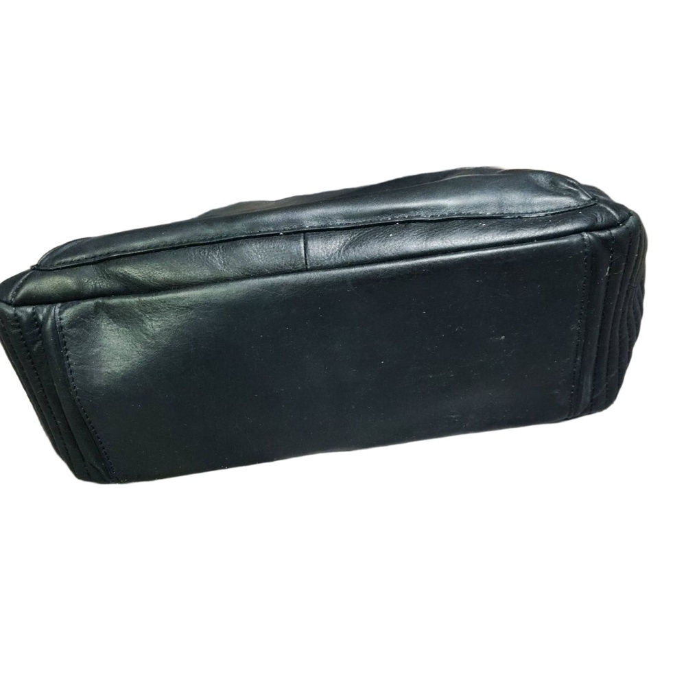 Diane Von Furstenburg Black Quilted Leather Top Handle Handbag - Picture 7 of 10